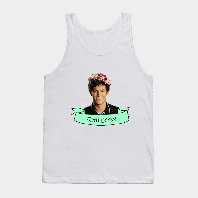 Seth Cohen Flower Crown Tank Top by lunalovebad